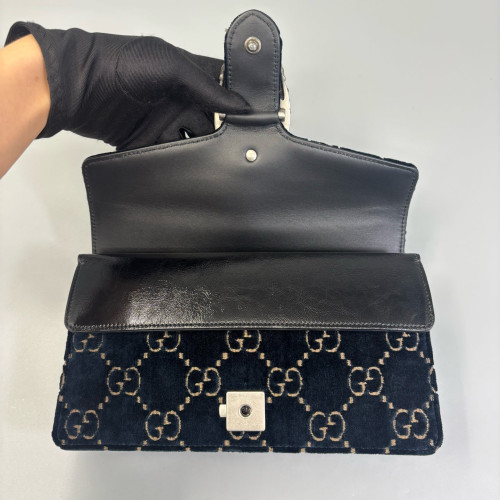 Gucci Crystal Small Dionysus Velvet Black