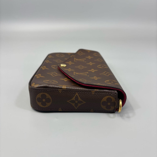 Louis Vuitton Pochette Felicie Chain Wallet Monogram Brown