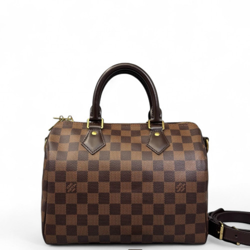 Louis Vuitton Speedy Bandouliere 25 Damier Ebene Brown