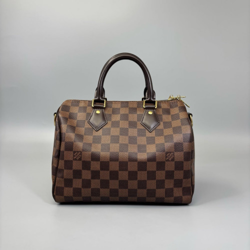 Louis Vuitton Speedy Bandouliere 25 Damier Ebene Brown