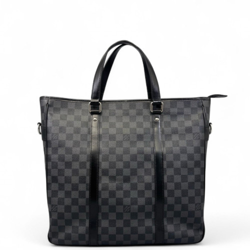 Louis Vuitton Explorer North-South Briefcase Damier Graphite Black
