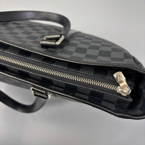 Louis Vuitton Explorer North-South Briefcase Damier Graphite Black