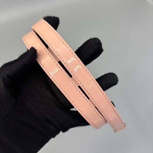 Dior Large Lady Dior Patent Calfskin Pink