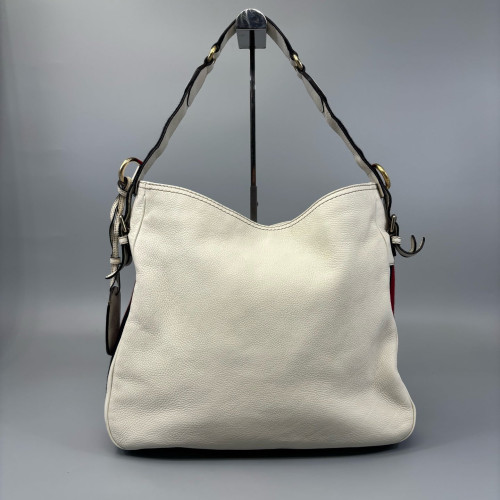 Gucci Hobo Grained Calfskin White
