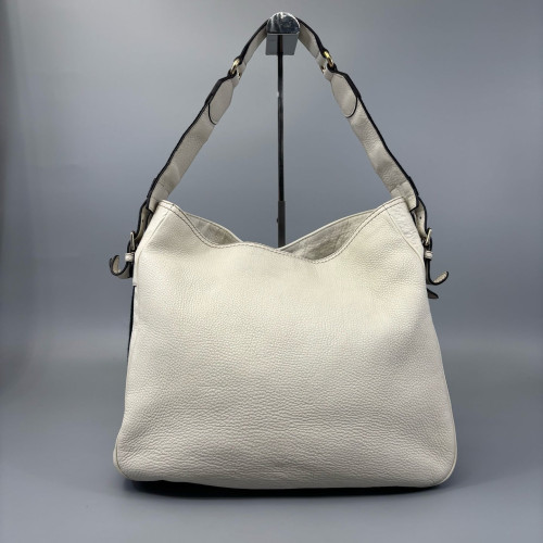 Gucci Hobo Grained Calfskin White
