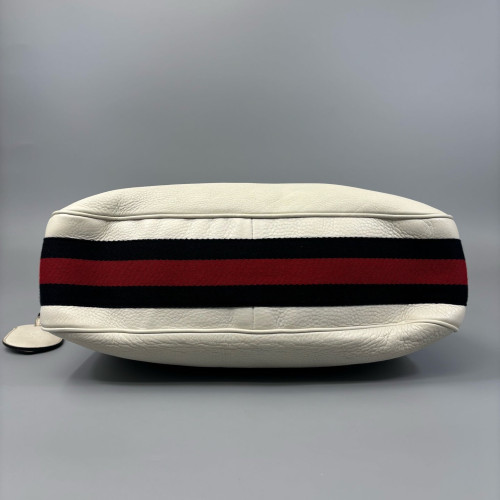Gucci Hobo Grained Calfskin White