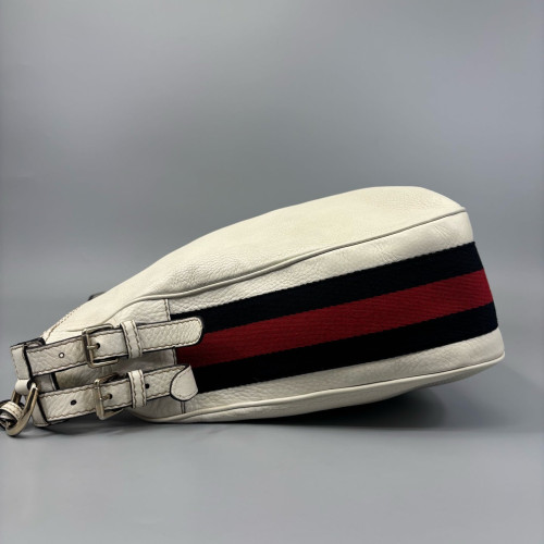 Gucci Hobo Grained Calfskin White