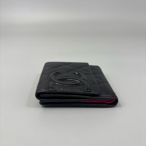 Chanel Quilted Cambon Flap Wallet Calfskin Black