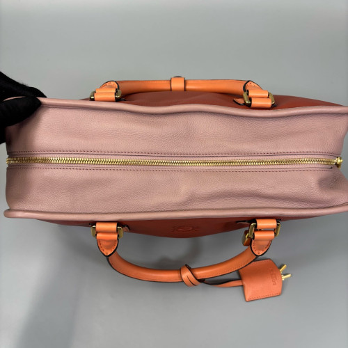 Loewe Amazona 36 Grained Calfskin Brown Pink Orange
