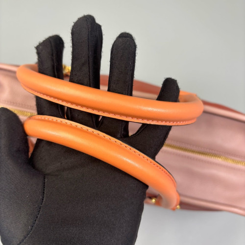 Loewe Amazona 36 Grained Calfskin Brown Pink Orange