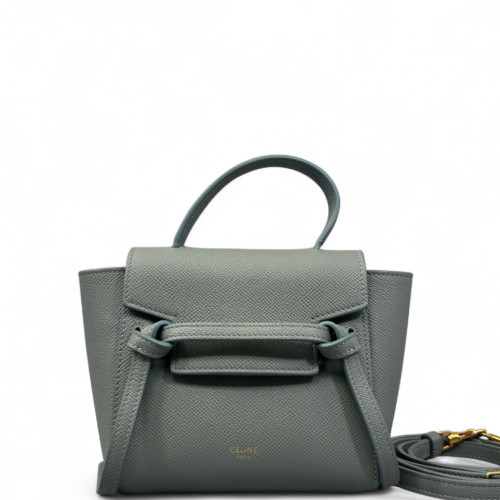 Celine Pico Belt Bag Grained Calfskin Grey