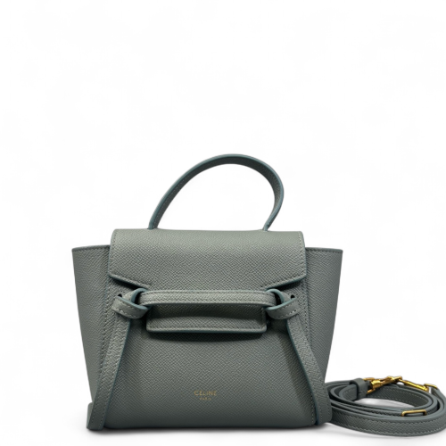 Celine Pico Belt Bag Grained Calfskin Grey