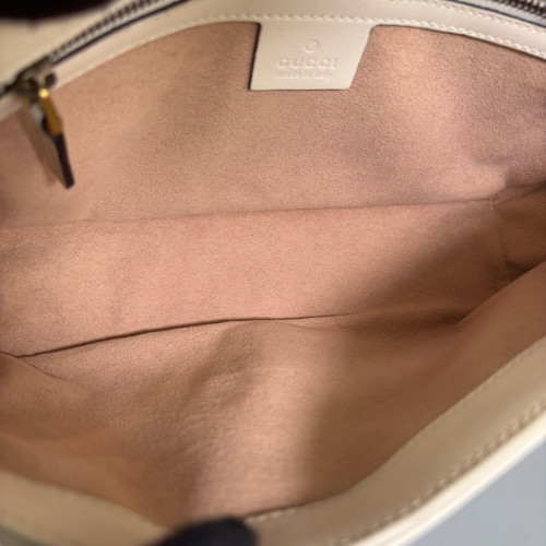 Gucci Matelasse Small GG Marmont Calfskin White