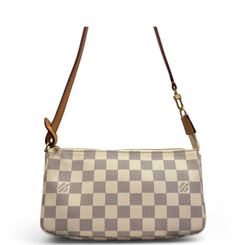 Louis Vuitton Pochette Accessories 22 Damier Azur White