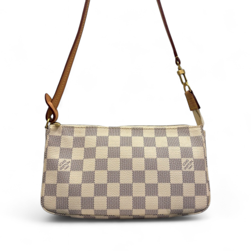 Louis Vuitton Pochette Accessories 22 Damier Azur White