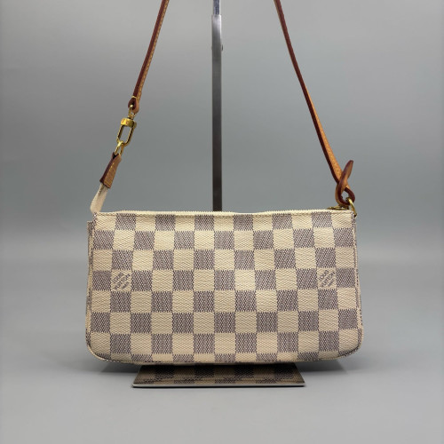 Louis Vuitton Pochette Accessories 22 Damier Azur White