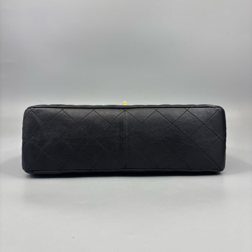 Chanel Quilted 2.55 227 Reissue Double Flap Calfskin Black