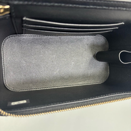 Chanel Quilted Pearl Crush Small Vanity Case Calfskin Black