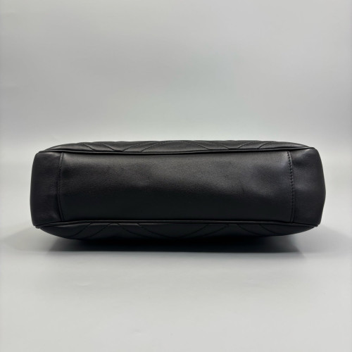 Gucci Matelasse GG Marmont Shoulder Tote Bag Calfskin Black