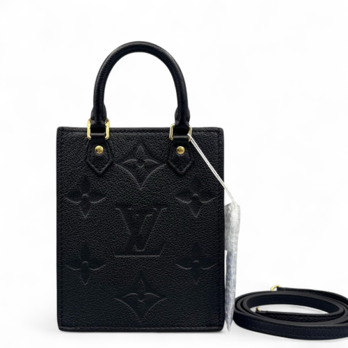 Louis Vuitton Petite Sac Plat Monogram Empreinte Giant Black
