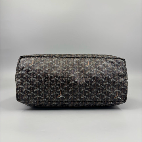 Goyard Saint Louis PM Goyardine Black Brown White Goyard Saint Louis PM Goyardine Black Brown White