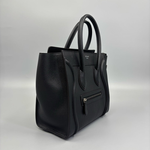 Celine Micro Luggage Grained Calfskin Black Celine Micro Luggage Grained Calfskin Black