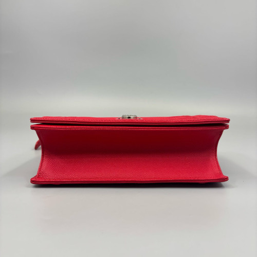 Dior Small Diorama Grained Calfskin Red