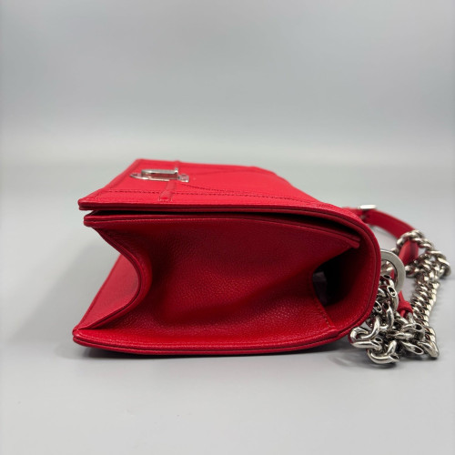 Dior Small Diorama Grained Calfskin Red