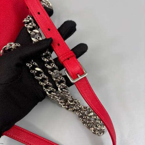 Dior Small Diorama Grained Calfskin Red