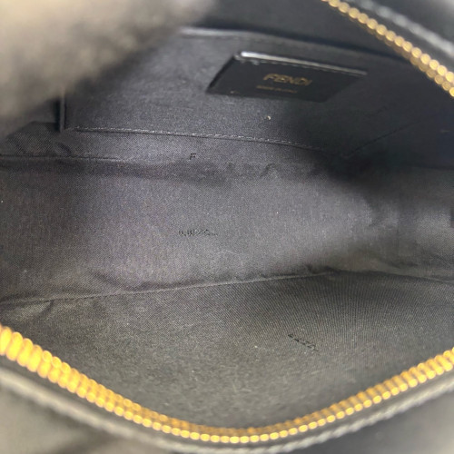Fendi FF 1974 Logo Medium Camera Case FF Brown Black