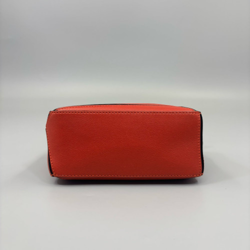 Loewe Mini Puzzle Grained Calfskin Red