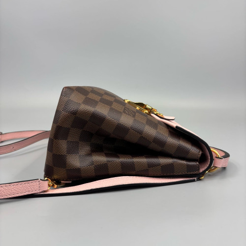Louis Vuitton Clapton Backpack Damier Ebene Brown Pink