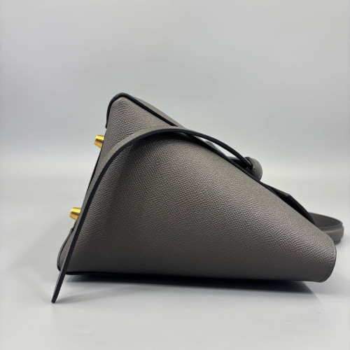 Celine Mini Belt Bag Calfskin Grained Calfskin Dark Grey
