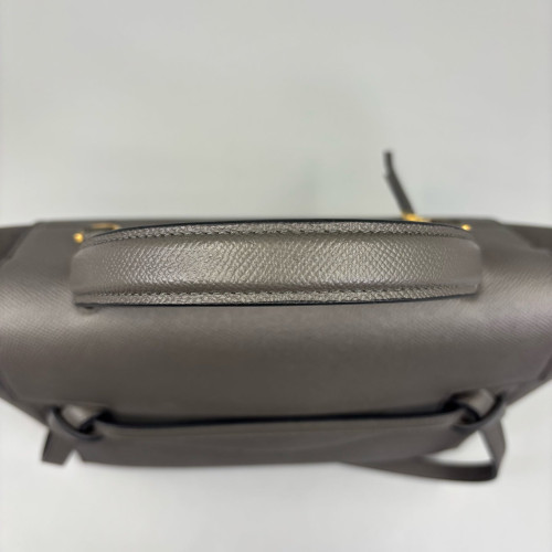 Celine Mini Belt Bag Calfskin Grained Calfskin Dark Grey