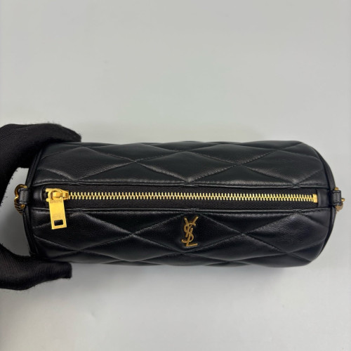 Yves Saint Laurent Sade Mini Tube Calfskin Black