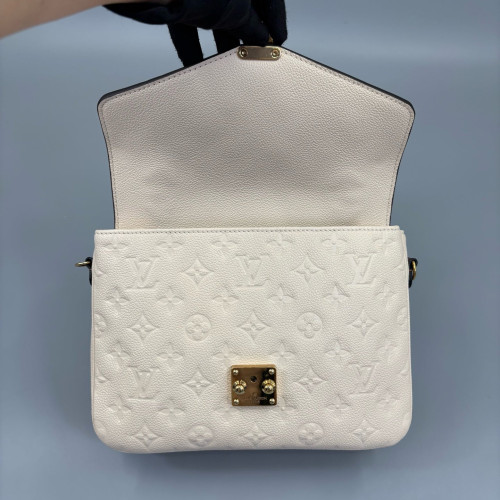 Louis Vuitton Pochette Metis Monogram Empreinte Beige Mystic White
