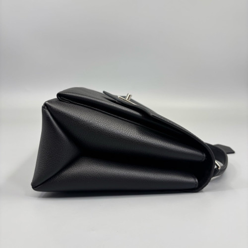 Louis Vuitton Mylockme Top Handle Calfskin Black