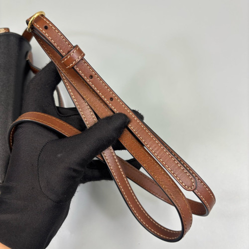 Gucci Mini Padlock Shoulder Bag GG Supreme Monogram Black Beige Brown
