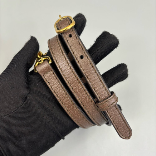 Gucci Medium Ophidia Padlock Top Handle GG Supreme Monogram Beige Brown Green