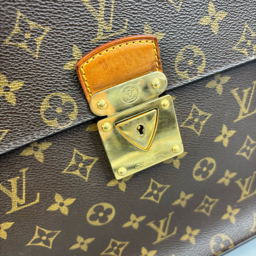Louis Vuitton Briefcase Monogram Brown