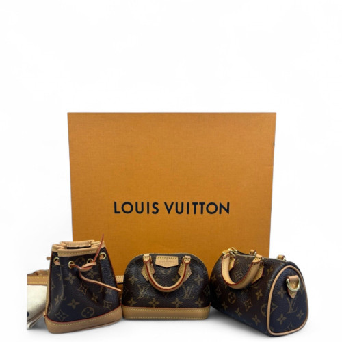 Louis Vuitton Trio Mini Icones Crossbody Bag Monogram Brown