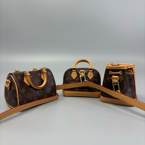 Louis Vuitton Trio Mini Icones Crossbody Bag Monogram Brown Louis Vuitton Trio Mini Icones Crossbody Bag Monogram Brown