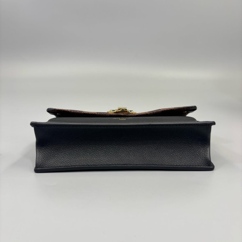 Louis Vuitton Vavin Chain Wallet Damier Ebene Brown