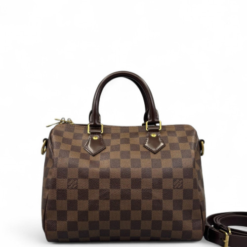 Louis Vuitton Speedy Bandouliere 25 Damier Ebene Brown