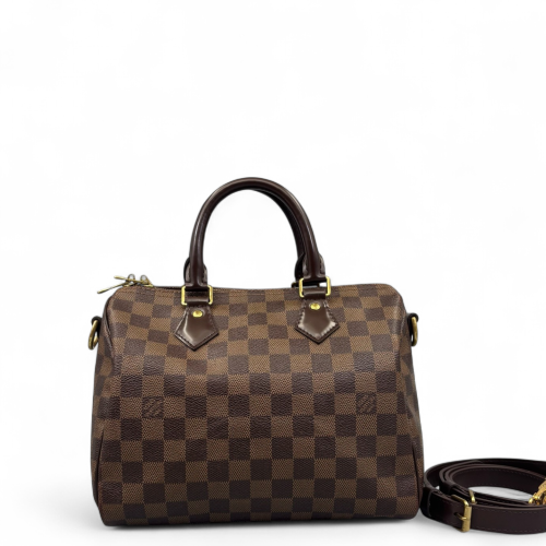 Louis Vuitton Speedy Bandouliere 25 Damier Ebene Brown