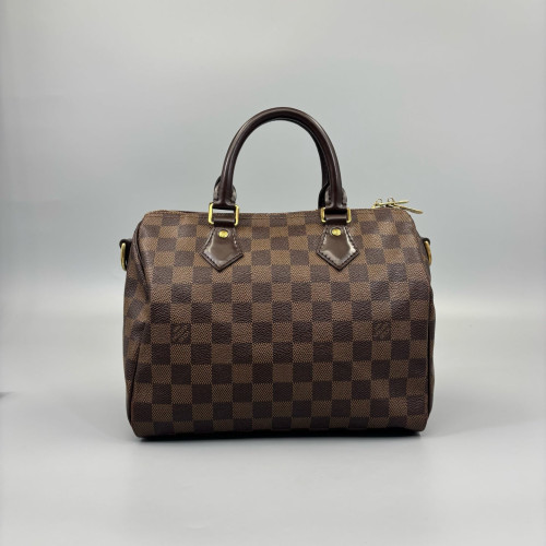 Louis Vuitton Speedy Bandouliere 25 Damier Ebene Brown