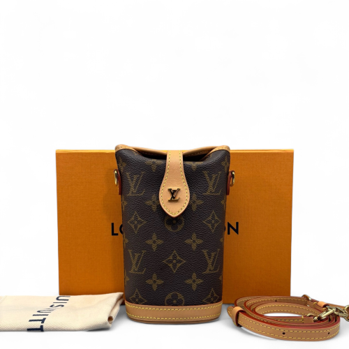 Louis Vuitton Fold Me Pouch Monogram Brown