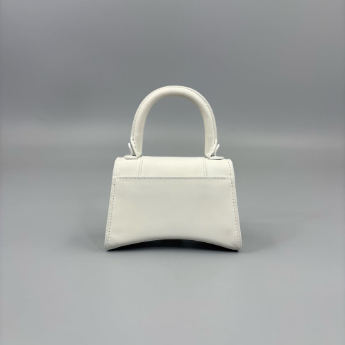 Balenciaga Hourglass Mini Calfskin White