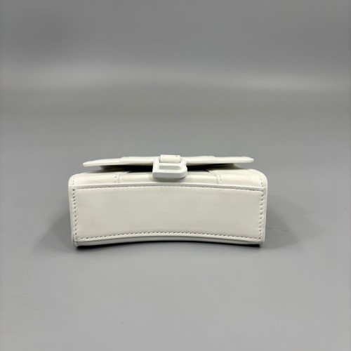 Balenciaga Hourglass Mini Calfskin White
