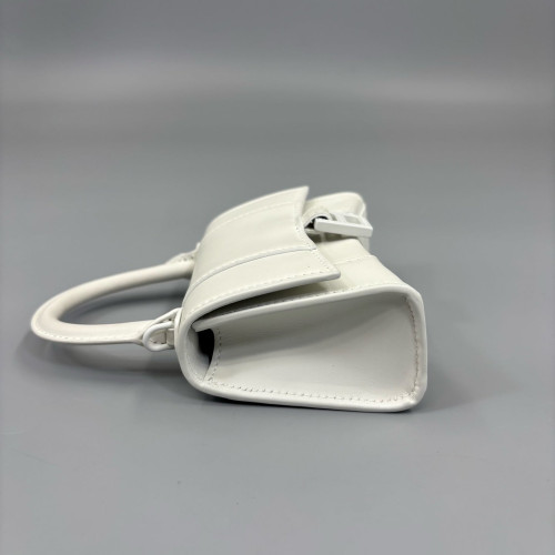 Balenciaga Hourglass Mini Calfskin White